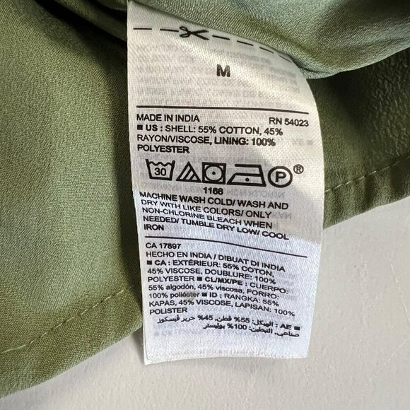 Old Navy Women's Sleeveless Ruffle Hem Shift Dress Green Size Medium - Picture 7 of 8
